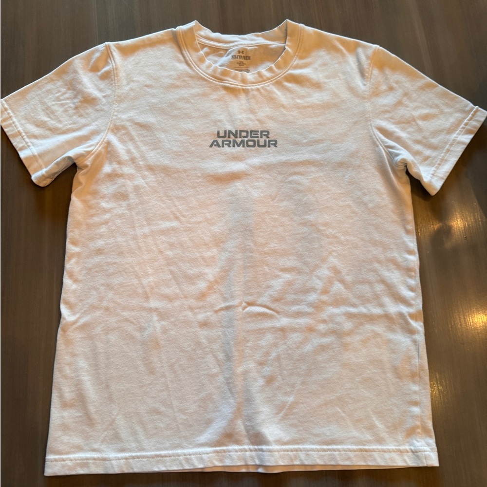 Under Armour Tshirt White Youth Large
